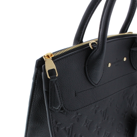 Louis Vuitton Pont Neuf MM Black Leather Implant Handbag - Picture 6 of 9